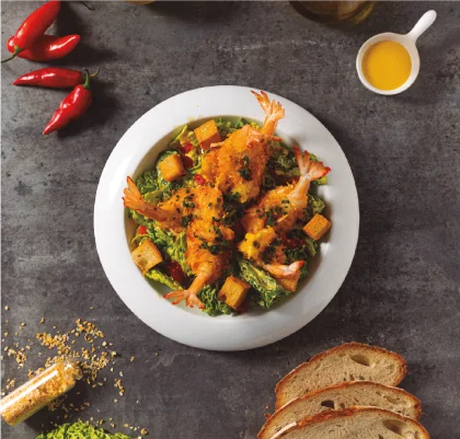 Camarones precocidos Real apanados con coco